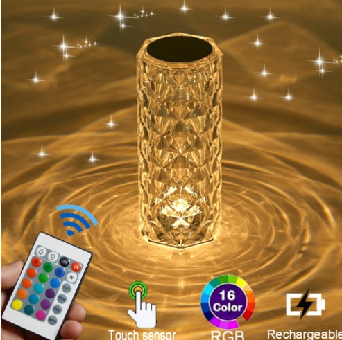 CrystalBeam Rechargeable Table Lamp