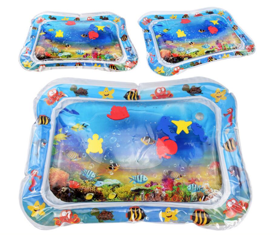Baby Inflatable Water Mat, Infants Summer Beach Water Mat Patted Pad Water Cushion