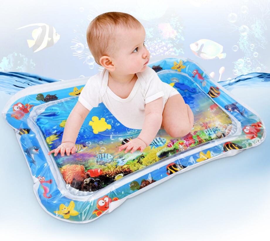 Baby Inflatable Water Mat, Infants Summer Beach Water Mat Patted Pad Water Cushion