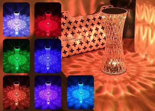 CrystalBeam Rechargeable Table Lamp