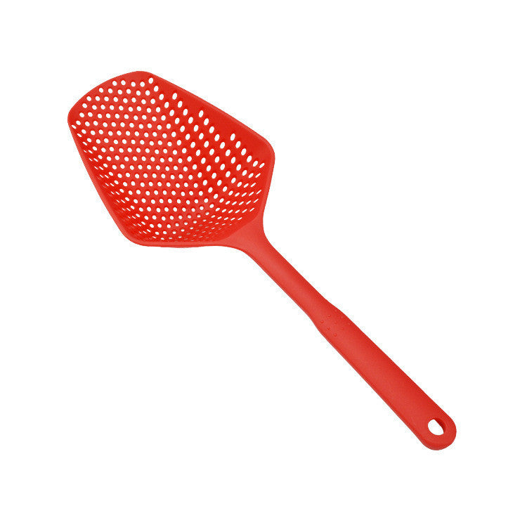 "Large Nylon Strainer Spoon – Kitchen Colander & Soup Scoop"