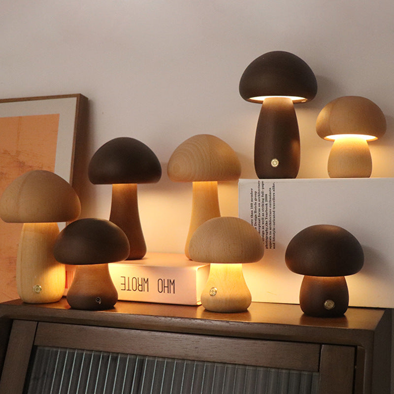 Mushroom Touch LED Bedside Lamp