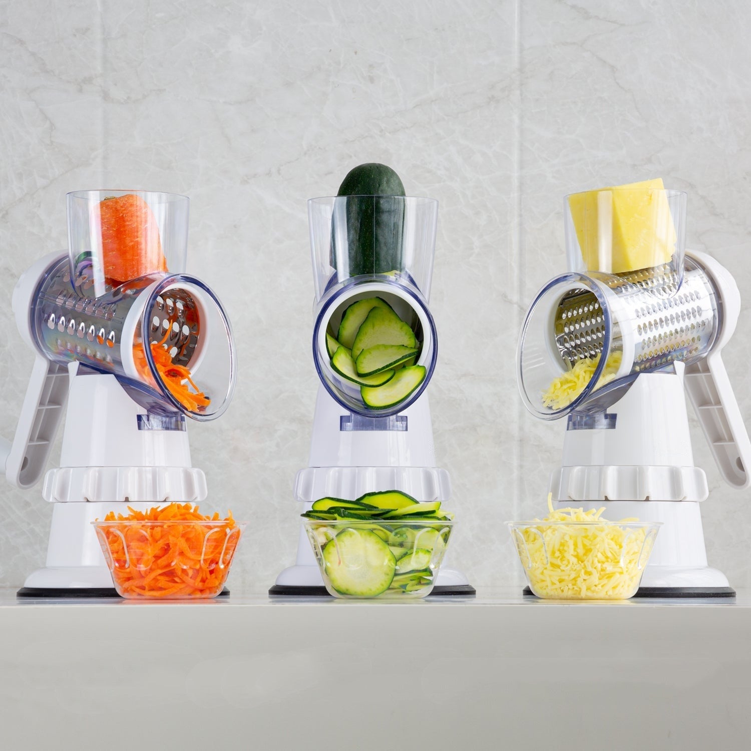 "3-in-1 Vegetable Slicer & Mandolin Chopper – Kitchen Grater"