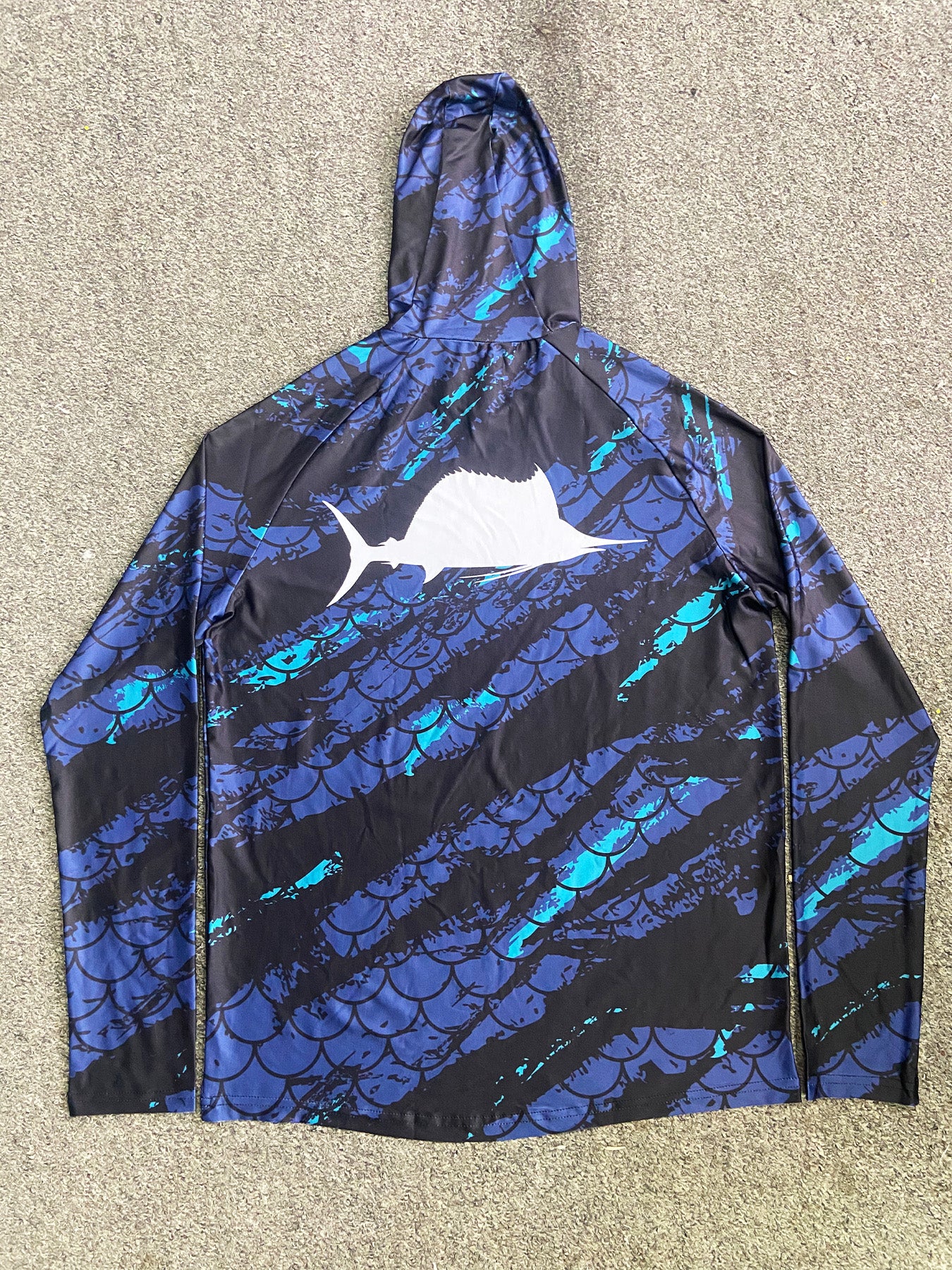 Fishing Hoodie UPF 50 Anti UV Sailing Shirt Surfing Face Cover Neck Summer Men Long Sleeve Hunting Jersey Camisa De Pesca Performance Fish Gear Beach Tops Wear Climbing Uniform Angling