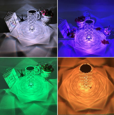 CrystalBeam Rechargeable Table Lamp