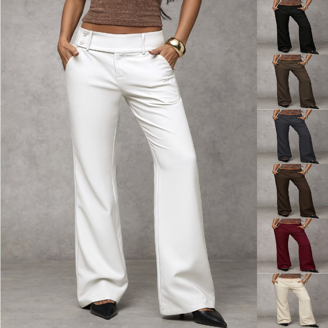 Draping Slimming And Height-enhancing Versatile Casual Workwear Suit Pants