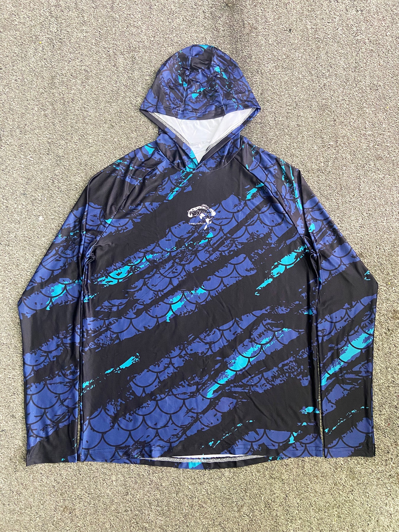 Fishing Hoodie UPF 50 Anti UV Sailing Shirt Surfing Face Cover Neck Summer Men Long Sleeve Hunting Jersey Camisa De Pesca Performance Fish Gear Beach Tops Wear Climbing Uniform Angling